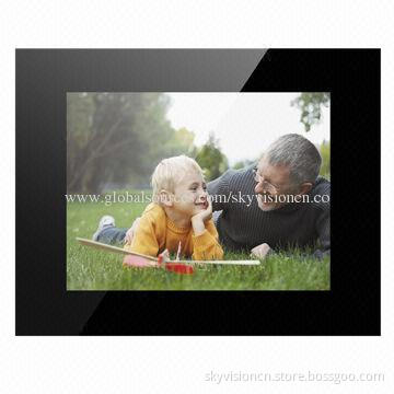 12-inch new style digital photo frame, wall mountable by VESA hole, 75*75mm